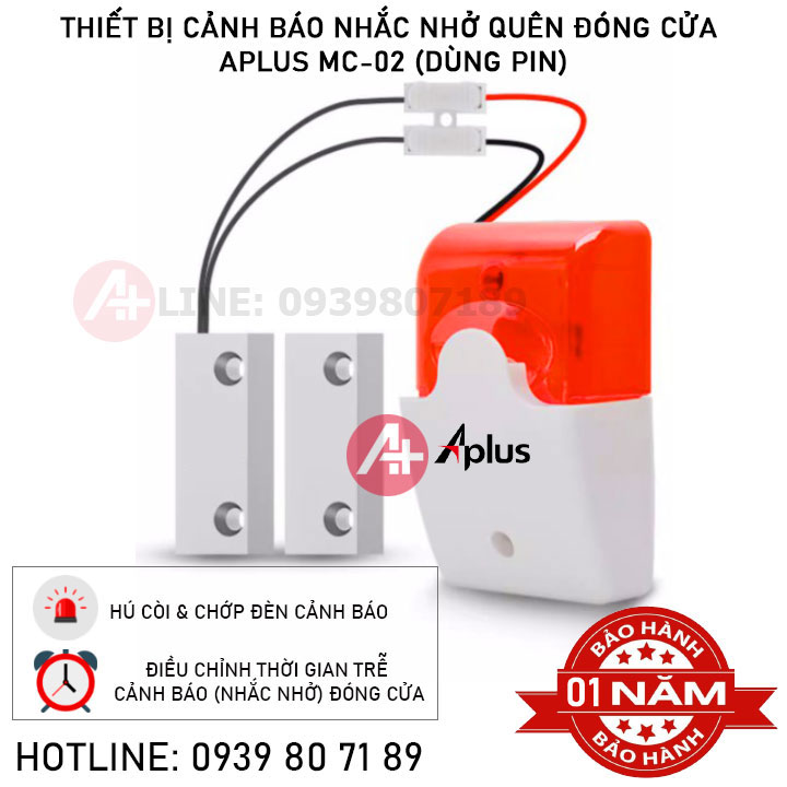 Thiết bị cảnh báo mở cửa quên đóng cửa không dây Aplus MC-02