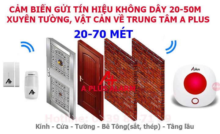 kết nối không dây bộ chống trộm aplus