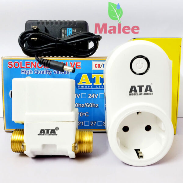 Bộ hẹn giờ wifi van tưới cây từ xa qua điện thoại ATA TĐW-01