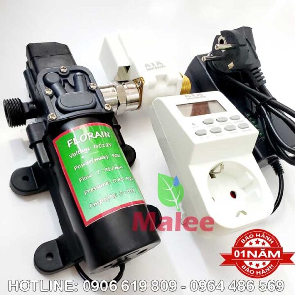 Bộ hẹn giờ máy bơm van điện từ tưới cây tự động ATA TĐP-90W